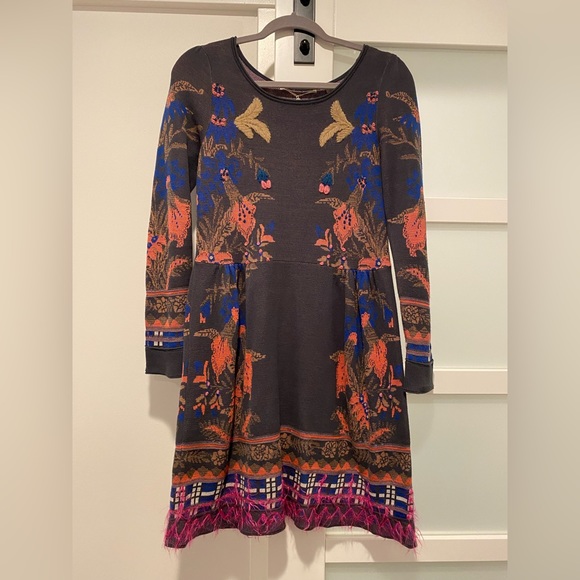 ladies black knit dress Race Ladies Lace Ladies Solid Color Layered Style Rib Knit Dress main image 0